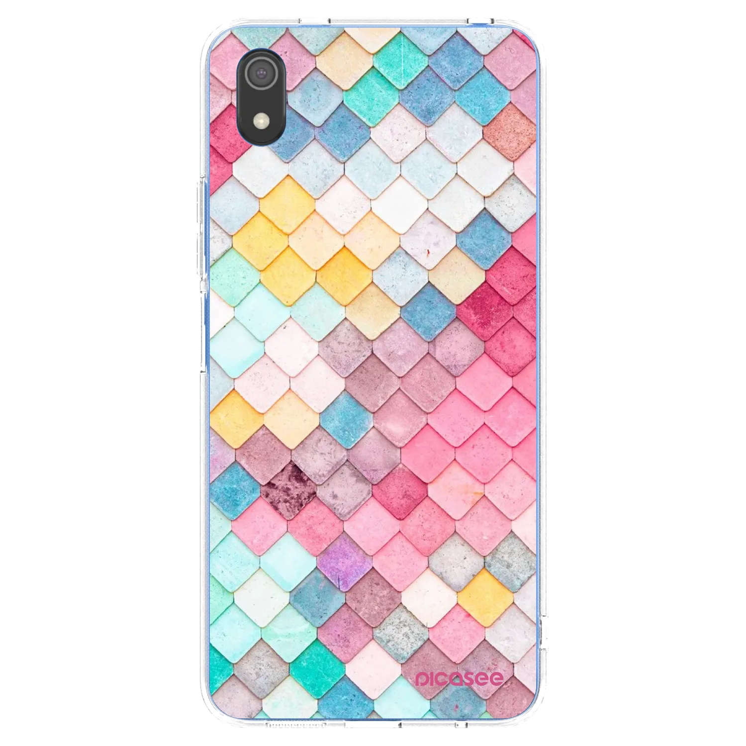 Picasee átlátszó szilikon tok az alábbi mobiltelefonokra Xiaomi Redmi 7A - Colorful roof