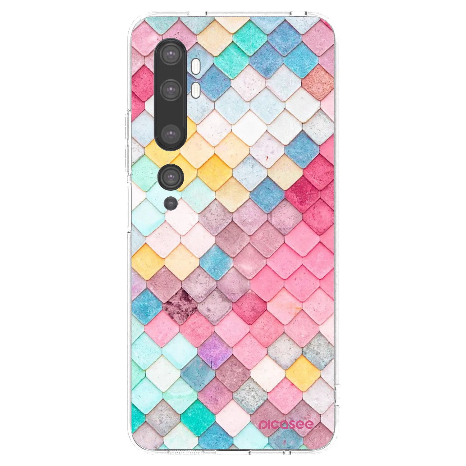 Picasee átlátszó szilikon tok az alábbi mobiltelefonokra Xiaomi Mi Note 10 (Pro) - Colorful roof