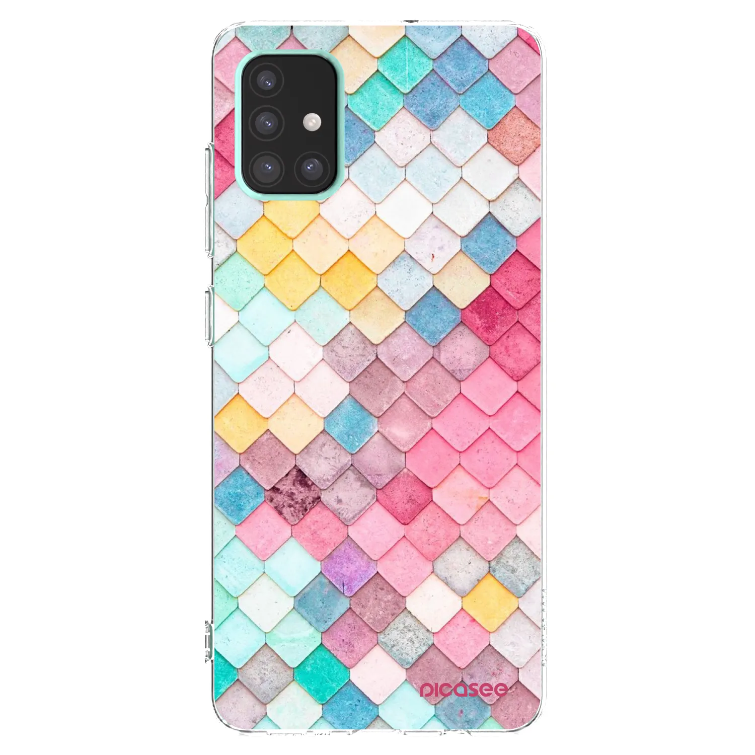 Picasee átlátszó szilikon tok az alábbi mobiltelefonokra Samsung Galaxy A51 A515F - Colorful roof
