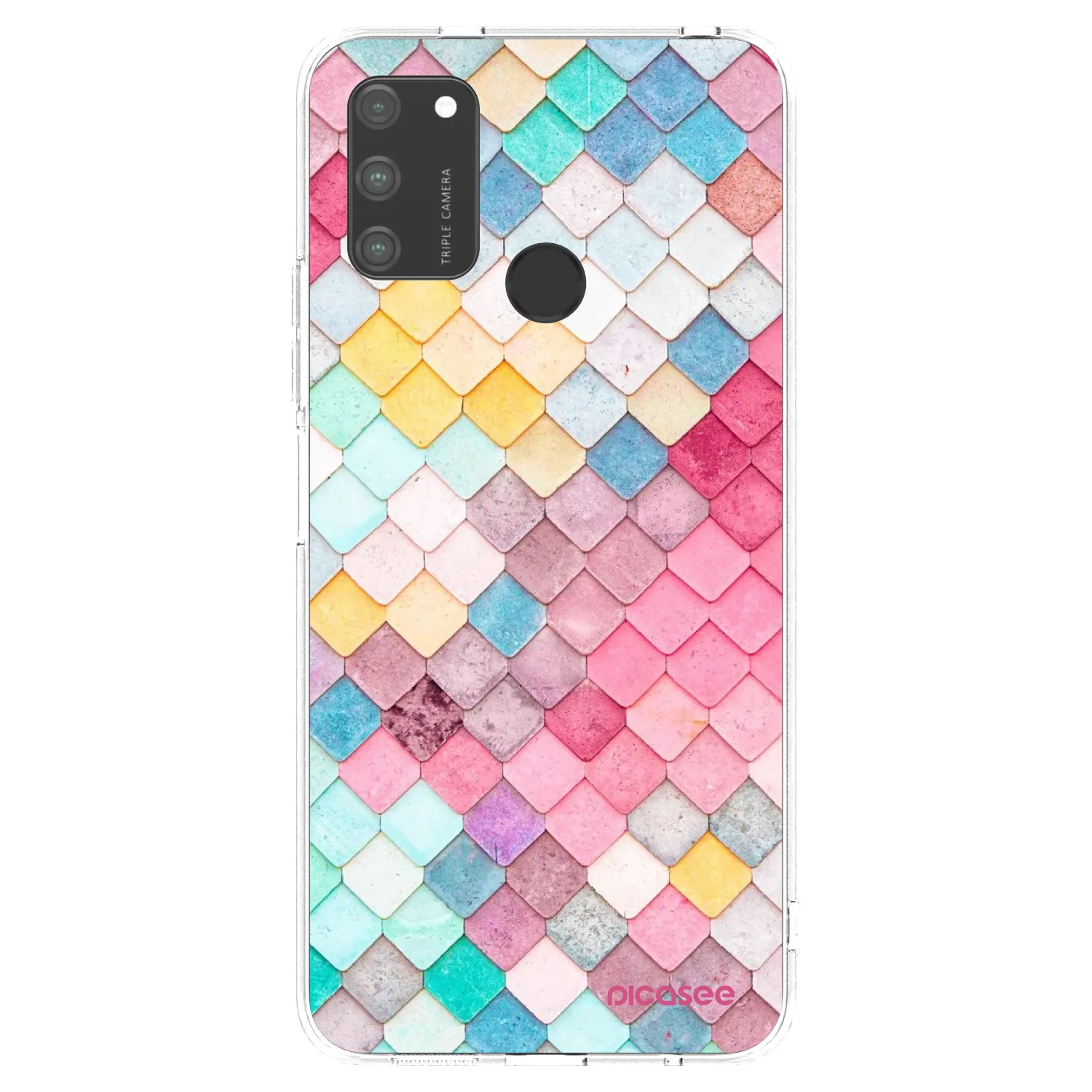 Picasee átlátszó szilikon tok az alábbi mobiltelefonokra Honor 9A - Colorful roof