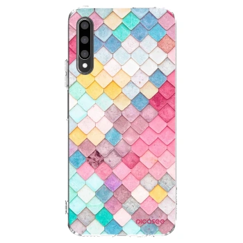 Picasee átlátszó szilikon tok az alábbi mobiltelefonokra Honor 9X Pro - Colorful roof