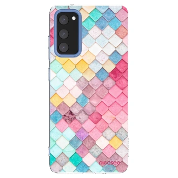 Picasee átlátszó szilikon tok az alábbi mobiltelefonokra Samsung Galaxy S20 FE - Colorful roof