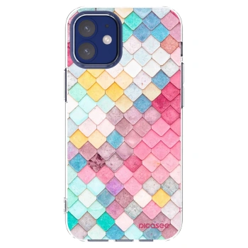 Picasee átlátszó szilikon tok az alábbi mobiltelefonokra Apple iPhone 12 mini - Colorful roof