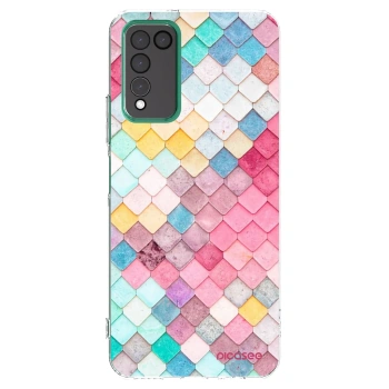 Picasee átlátszó szilikon tok az alábbi mobiltelefonokra Honor 10X Lite - Colorful roof