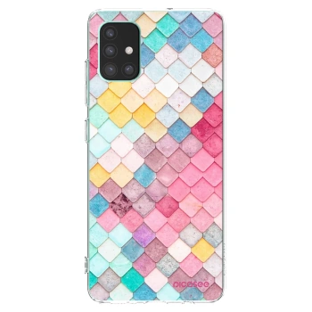 Picasee átlátszó szilikon tok az alábbi mobiltelefonokra Samsung Galaxy M51 M515F - Colorful roof
