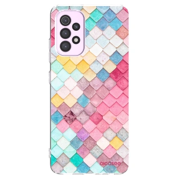 Picasee átlátszó szilikon tok az alábbi mobiltelefonokra Samsung Galaxy A32 5G A326B - Colorful roof