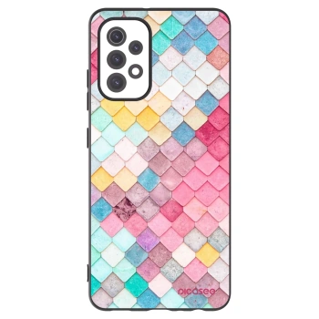 Picasee fekete szilikon tok az alábbi mobiltelefonokra Samsung Galaxy A32 5G A326B - Colorful roof