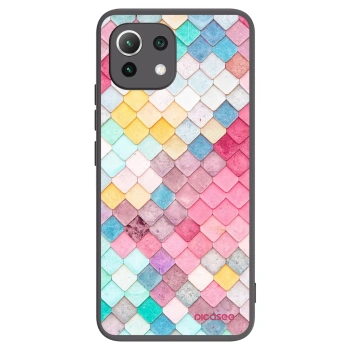 Picasee fekete szilikon tok az alábbi mobiltelefonokra Xiaomi Mi 11 Lite - Colorful roof