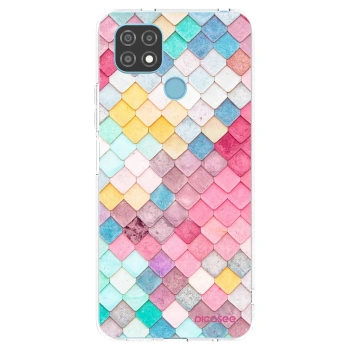Picasee átlátszó szilikon tok az alábbi mobiltelefonokra Realme C21 - Colorful roof