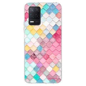 Picasee átlátszó szilikon tok az alábbi mobiltelefonokra Realme 8 5G - Colorful roof