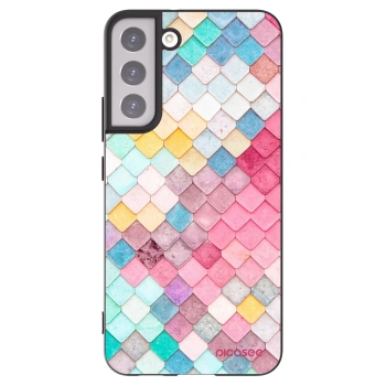 Picasee fekete szilikon tok az alábbi mobiltelefonokra Samsung Galaxy S22+ 5G - Colorful roof