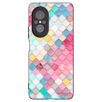 Picasee fekete szilikon tok az alábbi mobiltelefonokra Huawei Nova 9 SE - Colorful roof