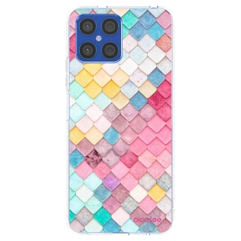 Picasee átlátszó szilikon tok az alábbi mobiltelefonokra Honor X8 4G - Colorful roof