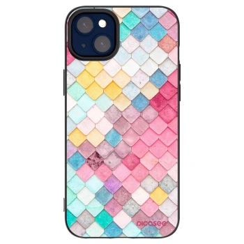 Picasee fekete szilikon tok az alábbi mobiltelefonokra Apple iPhone 14 Plus - Colorful roof