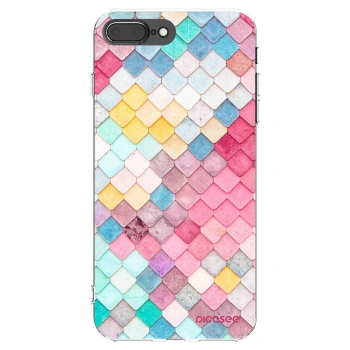 Picasee átlátszó szilikon tok az alábbi mobiltelefonokra Apple iPhone 8 Plus - Colorful roof