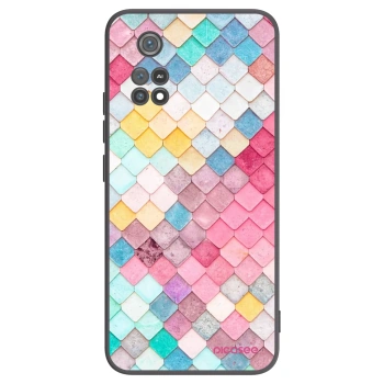 Picasee fekete szilikon tok az alábbi mobiltelefonokra Xiaomi Poco M4 Pro - Colorful roof