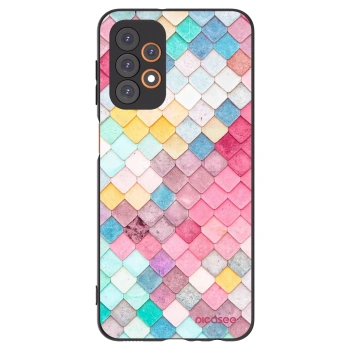 Picasee fekete szilikon tok az alábbi mobiltelefonokra Samsung Galaxy A23 A235F 4G - Colorful roof
