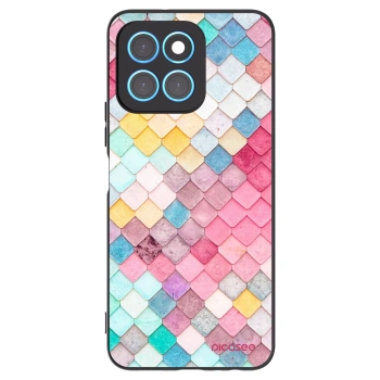 Picasee fekete szilikon tok az alábbi mobiltelefonokra Honor X8 5G - Colorful roof