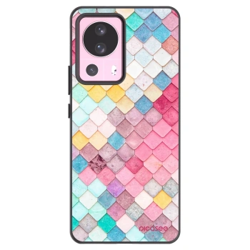 Picasee fekete szilikon tok az alábbi mobiltelefonokra Xiaomi 13 Lite - Colorful roof