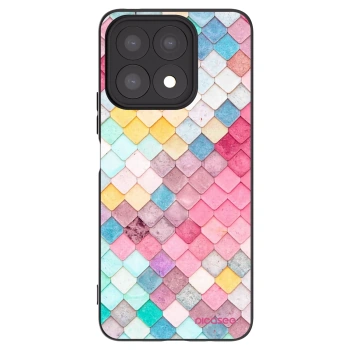Picasee fekete szilikon tok az alábbi mobiltelefonokra Honor X8a - Colorful roof