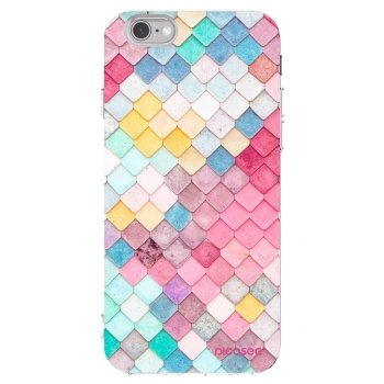 Picasee átlátszó szilikon tok az alábbi mobiltelefonokra Apple iPhone 6/6S - Colorful roof