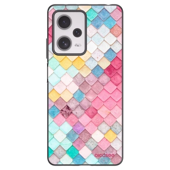 Picasee fekete szilikon tok az alábbi mobiltelefonokra Xiaomi Redmi Note 12 Pro+ 5G - Colorful roof