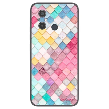 Picasee fekete szilikon tok az alábbi mobiltelefonokra Xiaomi Redmi 12C - Colorful roof