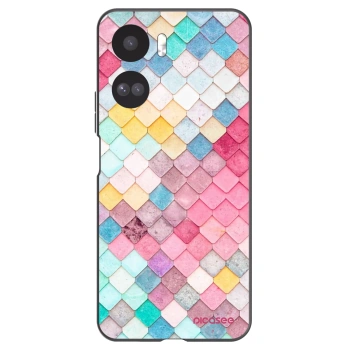 Picasee fekete szilikon tok az alábbi mobiltelefonokra Honor 90 Lite 5G - Colorful roof