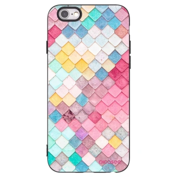 Picasee fekete szilikon tok az alábbi mobiltelefonokra Apple iPhone 6/6S - Colorful roof