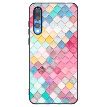 Picasee fekete szilikon tok az alábbi mobiltelefonokra Huawei P20 Pro - Colorful roof