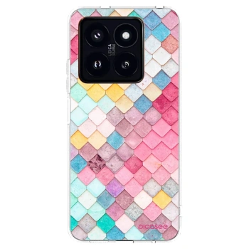 Picasee átlátszó szilikon tok az alábbi mobiltelefonokra Xiaomi 14 Pro - Colorful roof