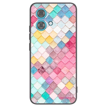 Picasee fekete szilikon tok az alábbi mobiltelefonokra Motorola Edge 40 Neo - Colorful roof