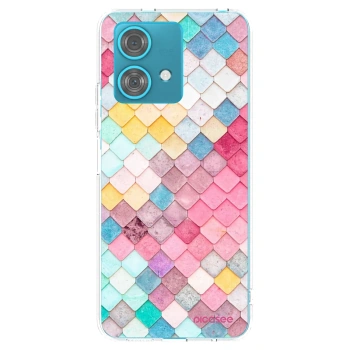 Picasee átlátszó szilikon tok az alábbi mobiltelefonokra Motorola Edge 40 Neo - Colorful roof