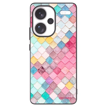 Picasee fekete szilikon tok az alábbi mobiltelefonokra Xiaomi Redmi Note 13 Pro+ 5G - Colorful roof