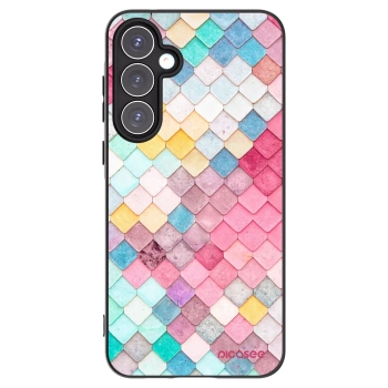 Picasee fekete szilikon tok az alábbi mobiltelefonokra Samsung Galaxy A55 5G A556B - Colorful roof