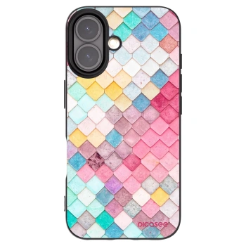 Picasee fekete szilikon tok az alábbi mobiltelefonokra Apple iPhone 16 - Colorful roof