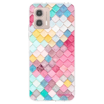 Picasee átlátszó szilikon tok az alábbi mobiltelefonokra Motorola Moto G53 5G - Colorful roof
