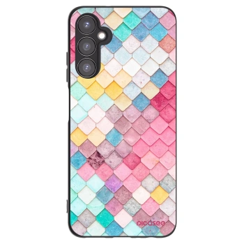 Picasee fekete szilikon tok az alábbi mobiltelefonokra Samsung Galaxy A05s A057G - Colorful roof