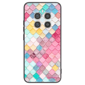 Picasee fekete szilikon tok az alábbi mobiltelefonokra Realme 12 Pro 5G - Colorful roof
