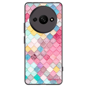 Picasee fekete szilikon tok az alábbi mobiltelefonokra Xiaomi Redmi A3 - Colorful roof