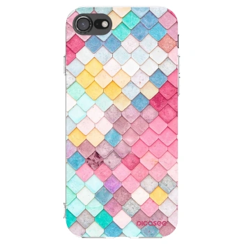 Picasee átlátszó szilikon tok az alábbi mobiltelefonokra Apple iPhone 7 - Colorful roof