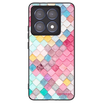 Picasee fekete szilikon tok az alábbi mobiltelefonokra Xiaomi 14T Pro - Colorful roof