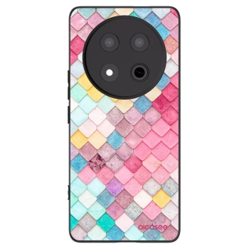 Picasee fekete szilikon tok az alábbi mobiltelefonokra Honor Magic7 Lite 5G - Colorful roof