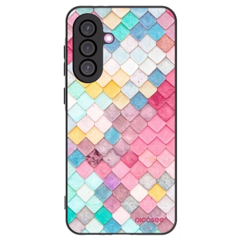 Picasee fekete szilikon tok az alábbi mobiltelefonokra Samsung Galaxy A56 5G A566B - Colorful roof