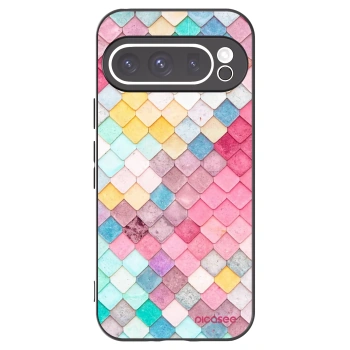 Picasee fekete szilikon tok az alábbi mobiltelefonokra Google Pixel 9 Pro - Colorful roof