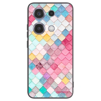 Picasee fekete szilikon tok az alábbi mobiltelefonokra Xiaomi Redmi Note 14S - Colorful roof