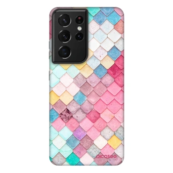 Picasee Fashion Case Samsung Galaxy S21 Ultra 5G G998B - Colorful roof