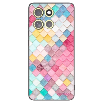 Picasee fekete szilikon tok az alábbi mobiltelefonokra Motorola Moto G86 Power 5G - Colorful roof
