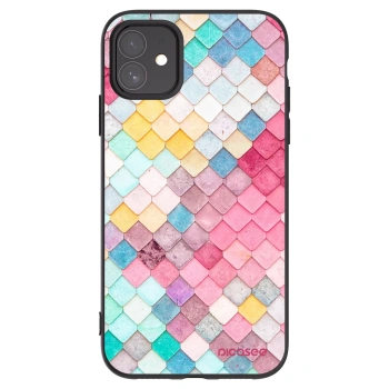 Picasee fekete szilikon tok az alábbi mobiltelefonokra Apple iPhone 11 - Colorful roof