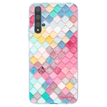 Picasee átlátszó szilikon tok az alábbi mobiltelefonokra Huawei Nova 5T - Colorful roof